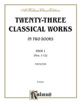 23 Classical Works for Two Guitars Guitar and Fretted sheet music cover